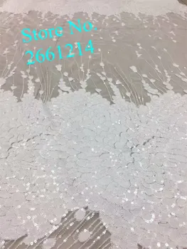 White color hot selling Sparkly Embroidery Mesh Lace Fabric with Sequins High Quality
White color hot selling Sparkly Embroidery Mesh Lace Fabric with Sequins High Quality