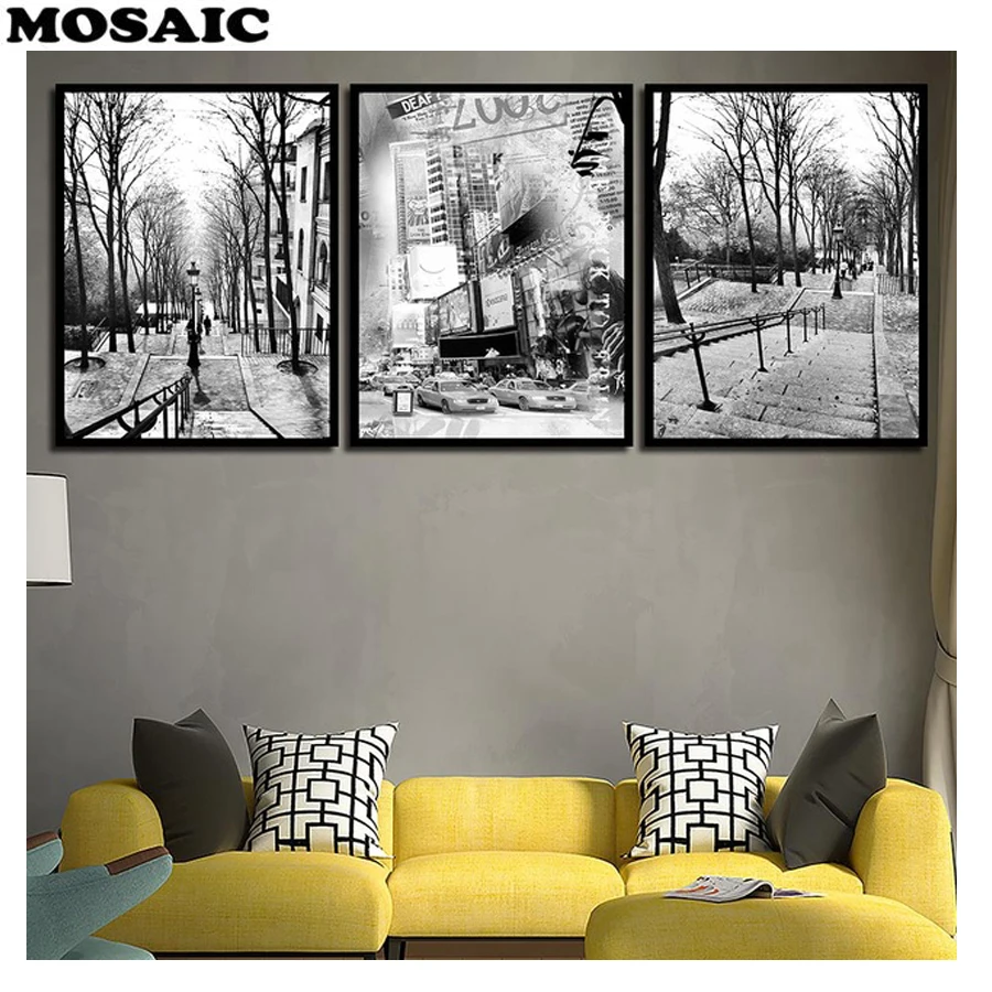 3pcs/set Full Resin Square black white city Landscape diy Diamond Painting 5D Diamond embroidery Mosaic Cross Stitch decoration
3pcs/set Full Resin Square black white city Landscape diy Diamond Painting 5D Diamond embroidery Mosaic Cross Stitch decoration