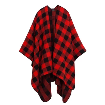 New Wraps Women Winter Scarves Warmth Plaid Cashmere Shawl Fashion Split Thick Women's Cloak girl Pashmina christmas day gift
New Wraps Women Winter Scarves Warmth Plaid Cashmere Shawl Fashion Split Thick Women's Cloak girl Pashmina christmas day gift