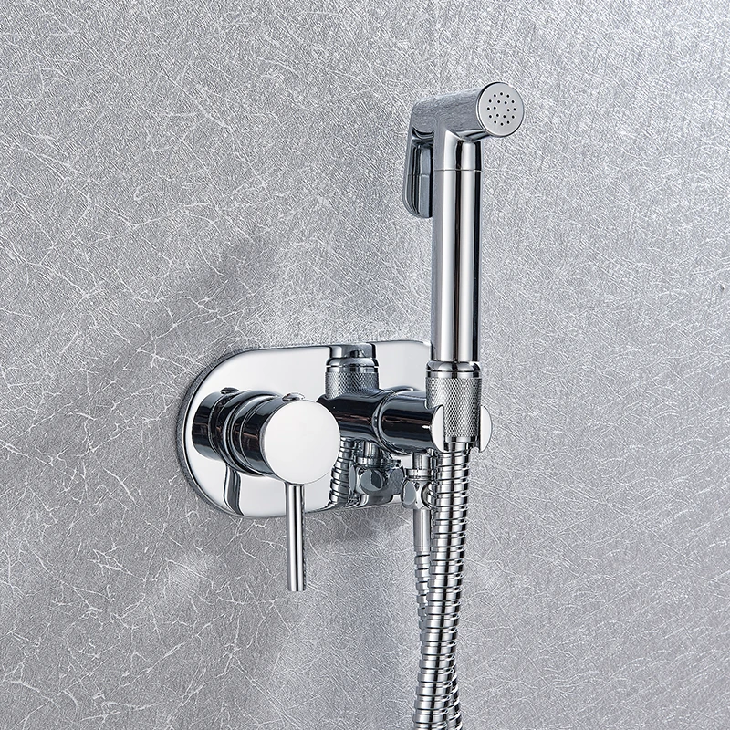 quyanre frap gappo Brass Bathroom shower tap bidet toilet sprayer Bidet toilet washer mixer muslim shower ducha higienica5