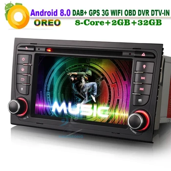 Android 8.0 DAB+ Sat Navi Car GPS Navigation FOR AUDI A4 S4 RS4 B7 B9 SEAT EXEO Wifi 3G DVR RDS OBD DVD Head Unit BT Radio
Android 8.0 DAB+ Sat Navi Car GPS Navigation FOR AUDI A4 S4 RS4 B7 B9 SEAT EXEO Wifi 3G DVR RDS OBD DVD Head Unit BT Radio