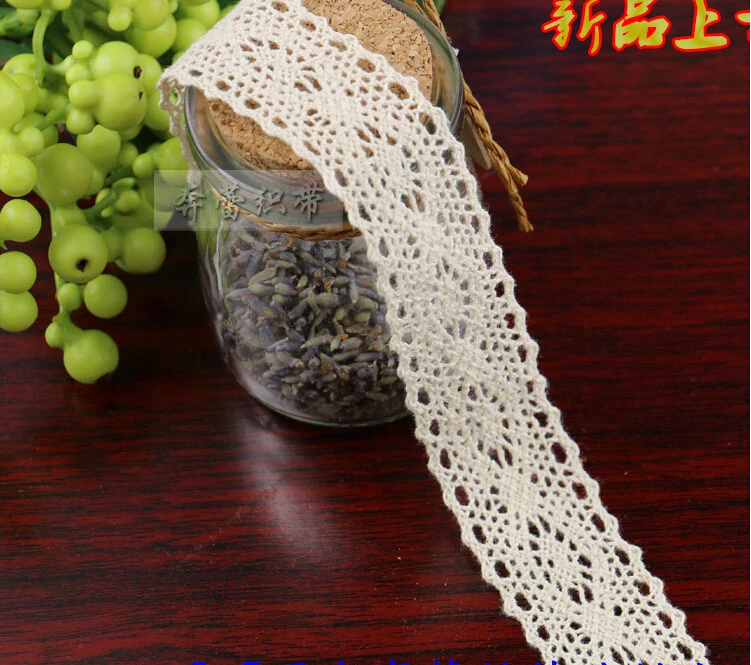 100% cotton lace Fabric furnishing warp knitting Embellishments for cloth or bag Trim laces DIY scrapbooking ribbon
100% cotton lace Fabric furnishing warp knitting Embellishments for cloth or bag Trim laces DIY scrapbooking ribbon