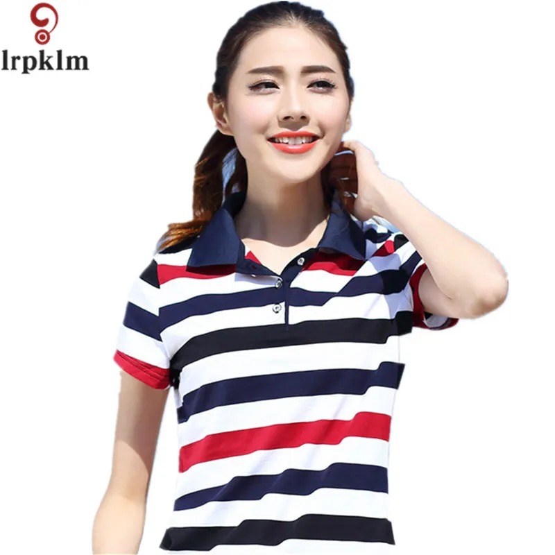 2017 High Quality Sexy Womens Ladies Striped Poloshirt Cotton Large Size Females Shirts Polo Summer Plus Size M-5XL 6XL YY694
2017 High Quality Sexy Womens Ladies Striped Poloshirt Cotton Large Size Females Shirts Polo Summer Plus Size M-5XL 6XL YY694