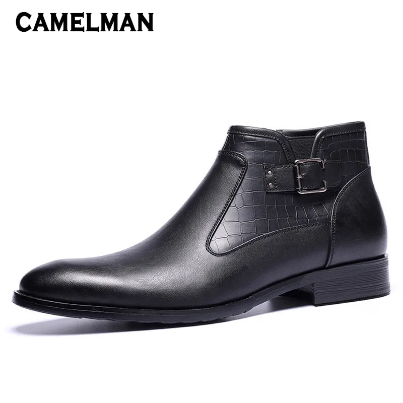 Men High Top Fashion Chelsea Boots Gentleman Leather Winter Ankle Boots Casual Comfy Low-heeled Pointed Toe Shoe Plus Size 39-48
Men High Top Fashion Chelsea Boots Gentleman Leather Winter Ankle Boots Casual Comfy Low-heeled Pointed Toe Shoe Plus Size 39-48