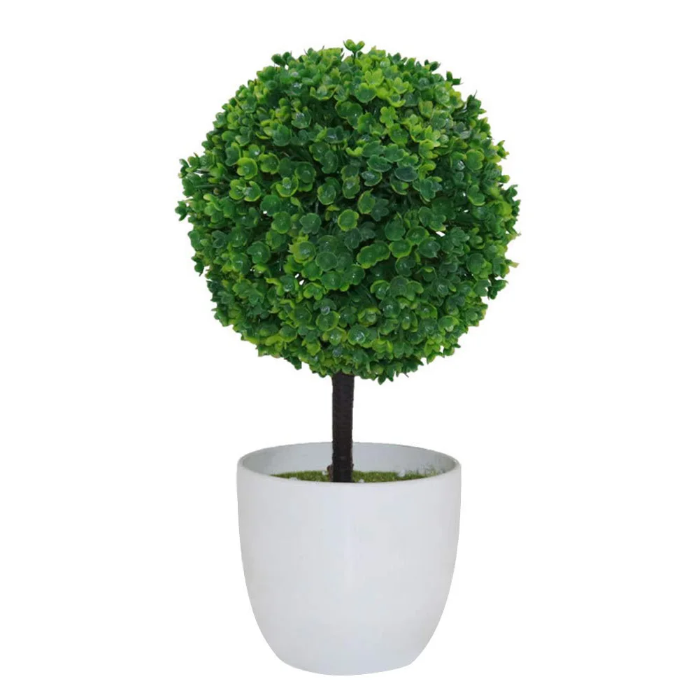 Ball Shape Artificial Plants Bonsai Plastic Simulation Tree Desktop Pot Decorative Fake Flowers Leaves Garden Plant Decor
Ball Shape Artificial Plants Bonsai Plastic Simulation Tree Desktop Pot Decorative Fake Flowers Leaves Garden Plant Decor