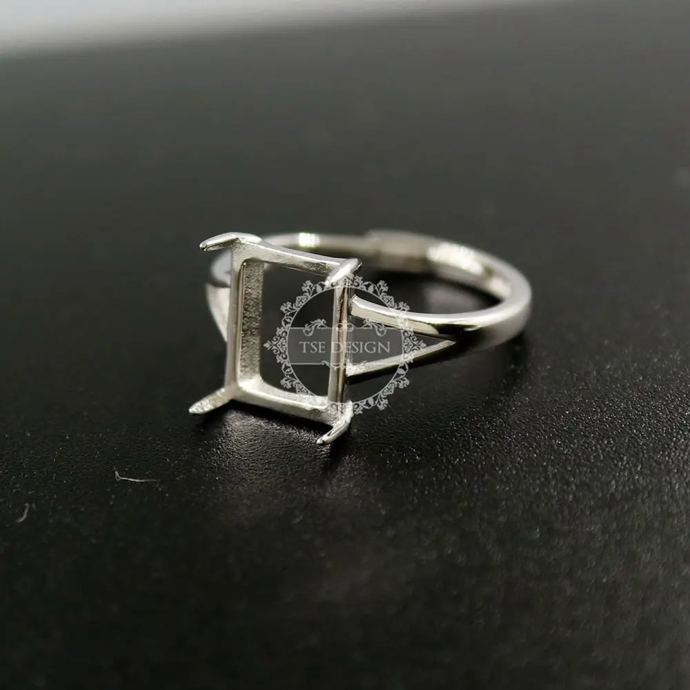 8x10MM rectangle prong setting 925 sterling silver ring bezel basic ring size diameter 17mm DIY adjustable ring setting 1294094
8x10MM rectangle prong setting 925 sterling silver ring bezel basic ring size diameter 17mm DIY adjustable ring setting 1294094