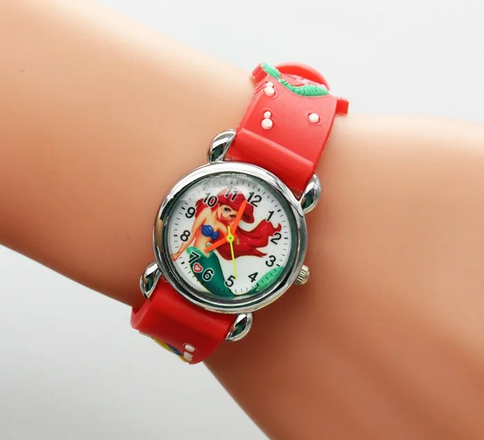 Free Shipping 3D Cartoon Lovely Kids Girls Boys Children Students little mermaid Quartz Wrist Watch Very Popular
Free Shipping 3D Cartoon Lovely Kids Girls Boys Children Students little mermaid Quartz Wrist Watch Very Popular