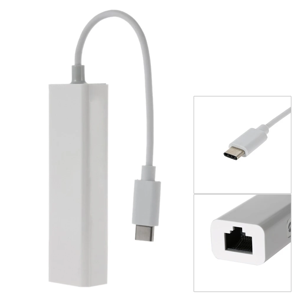 Cablecc USB-C Type C Male to 100M Gigabit Ethernet Network LAN Adapter for Laptop PC White
Cablecc USB-C Type C Male to 100M Gigabit Ethernet Network LAN Adapter for Laptop PC White