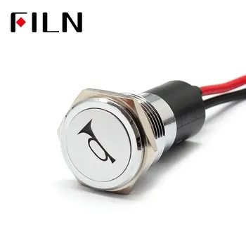 FILN 16mm Waterproof Lamp Silver shell 12V LED Car Boat Horn warning mark Dashboard Signal Lights Instrument Pilot light
FILN 16mm Waterproof Lamp Silver shell 12V LED Car Boat Horn warning mark Dashboard Signal Lights Instrument Pilot light