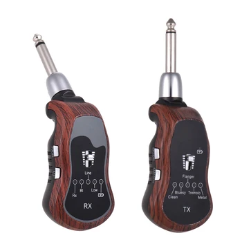 Portable UHF Wireless Guitar Transmitter Receiver System 10 Channels Built-in 5 Effects Clean/ Bluesy/ Flanger/ Tremolo/ Metal
Portable UHF Wireless Guitar Transmitter Receiver System 10 Channels Built-in 5 Effects Clean/ Bluesy/ Flanger/ Tremolo/ Metal