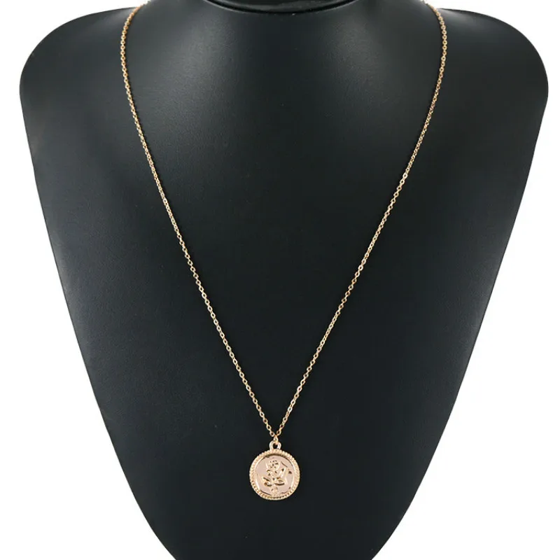 2019 New jewelry single layer rose pattern necklace creative fashion sweater chain Long Necklace
2019 New jewelry single layer rose pattern necklace creative fashion sweater chain Long Necklace