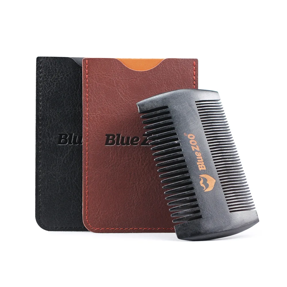 Wooden Beard Comb & Case, Dual Action Fine & Coarse Teeth, for use with Balms and Oils Top Pocket Comb for Beards & Mustaches
Wooden Beard Comb & Case, Dual Action Fine & Coarse Teeth, for use with Balms and Oils Top Pocket Comb for Beards & Mustaches
