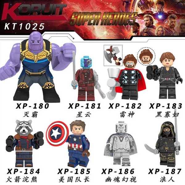 Avengers 4 Endgame Figures Captain America Black Widow Thor Vision Thanos Nebula Building Blocks Toys Compatible With Lego
Avengers 4 Endgame Figures Captain America Black Widow Thor Vision Thanos Nebula Building Blocks Toys Compatible With Lego