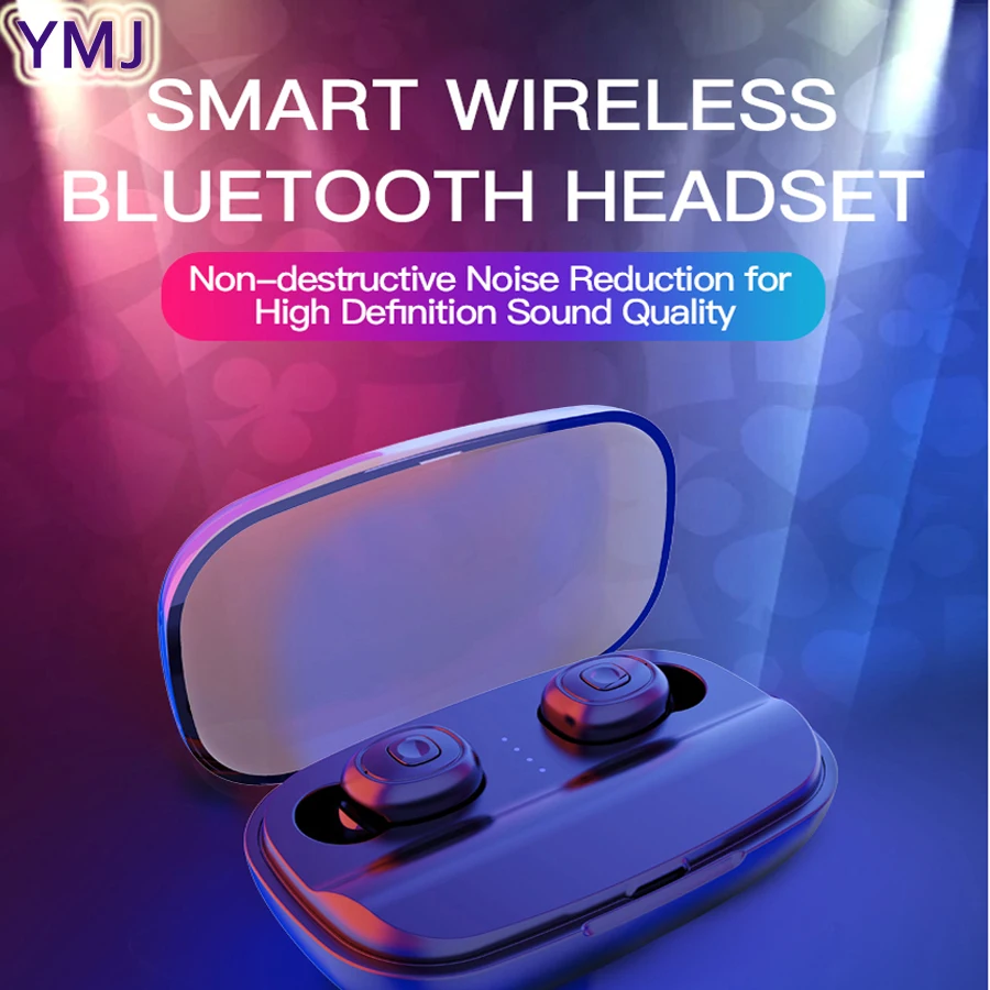 YMJ TWS Wireless Headphones Bluetooth Earphone In-ear Stereo With Charging Box HD call Wireless Earphones 5.0 Great sound
YMJ TWS Wireless Headphones Bluetooth Earphone In-ear Stereo With Charging Box HD call Wireless Earphones 5.0 Great sound