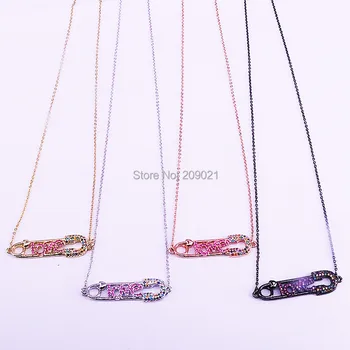 10Pcs Rainbow Cubic Zirconia Micro Pave Pin Pendant Fashion Romantic Women Necklace Wholesale
10Pcs Rainbow Cubic Zirconia Micro Pave Pin Pendant Fashion Romantic Women Necklace Wholesale
