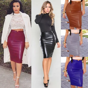 Autumn Winter Women PU Leather Long Skirt Solid Color High Waist Slim Hip Pencil Skirts Vintage Bodycon Skirt Sexy Clubwear
Autumn Winter Women PU Leather Long Skirt Solid Color High Waist Slim Hip Pencil Skirts Vintage Bodycon Skirt Sexy Clubwear