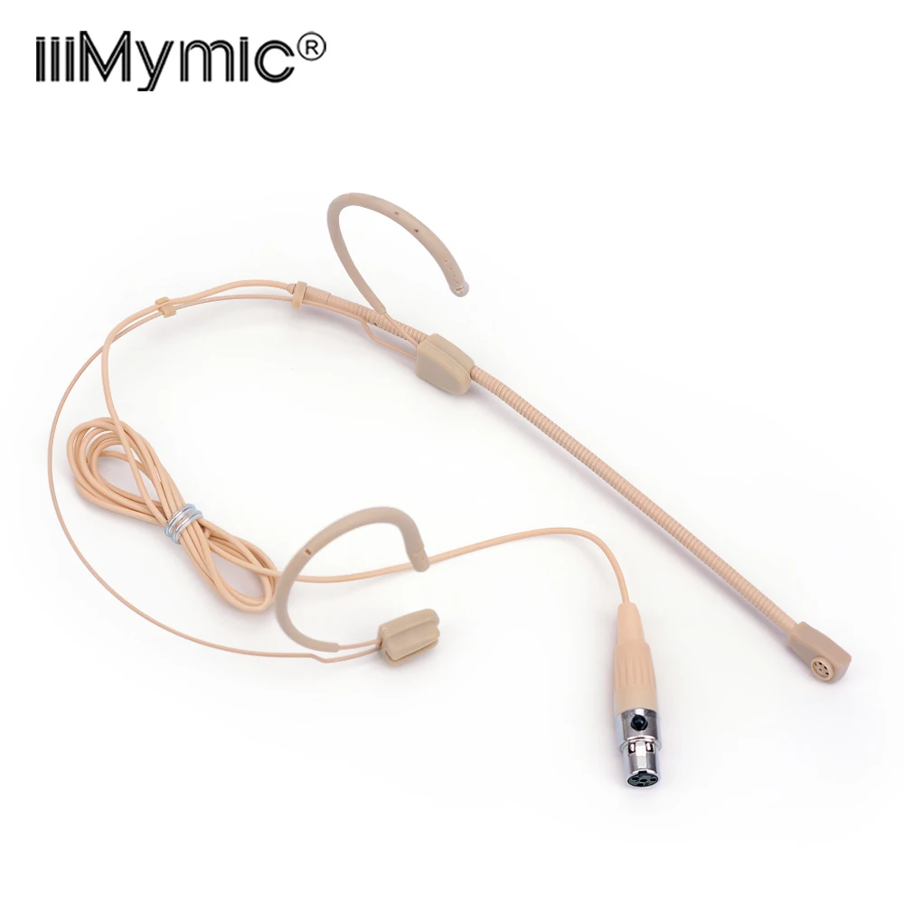 Professional Omnidirectional 4-Pin Headset Condenser Microphone Speech Headworn Mic for Shure Wireless System Mini 4 Pin XLR
Professional Omnidirectional 4-Pin Headset Condenser Microphone Speech Headworn Mic for Shure Wireless System Mini 4 Pin XLR
