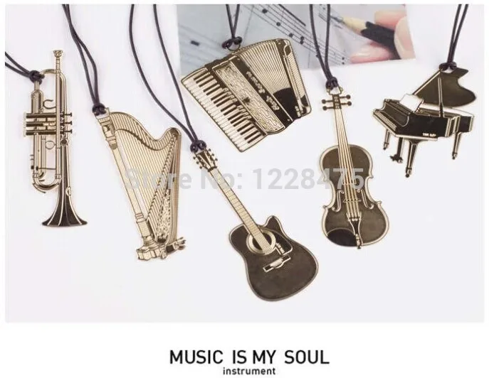 1pcs/lot 6 styles novelty musical instrument designs Metal Bookmark Gold Book marks best gift for reader
1pcs/lot 6 styles novelty musical instrument designs Metal Bookmark Gold Book marks best gift for reader