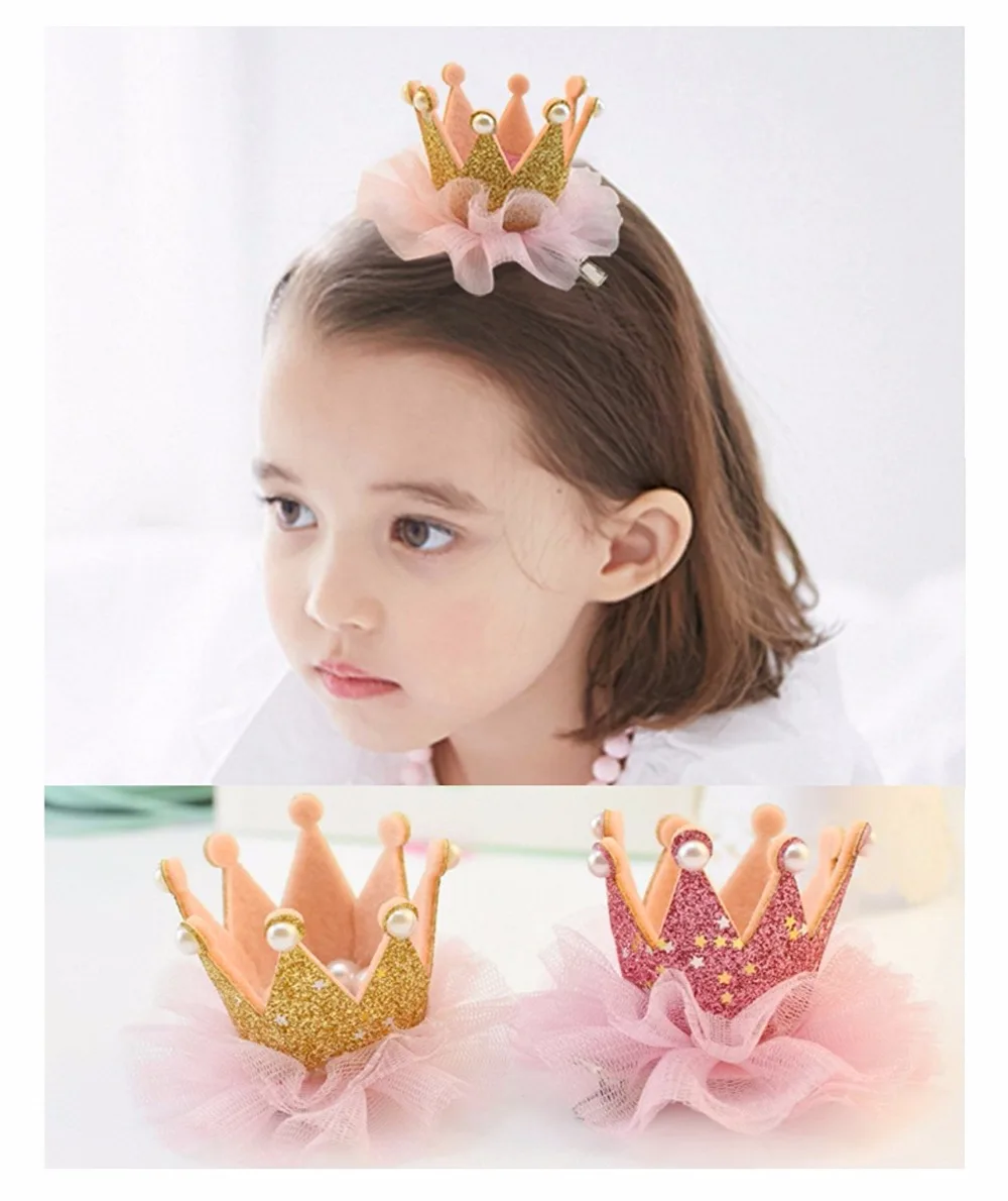 Детские аксессуары для волос маленьких девочек подарок на блестящий бант Корона