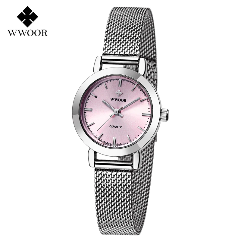 WWOOR Fashion Quartz Women Watch Business Silver Mesh Stainless Steel Woman Watch Casual Clock Relogios Feminino Montre Homme
WWOOR Fashion Quartz Women Watch Business Silver Mesh Stainless Steel Woman Watch Casual Clock Relogios Feminino Montre Homme