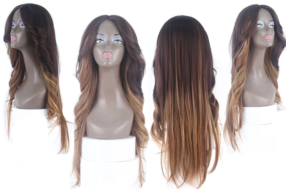 lace wig mix brown