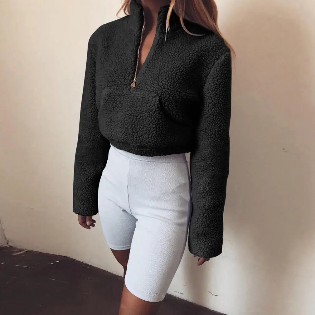 Women Winter Teddy Bear Pocket Fluffy Coat Fleece Fur Hoodies Ladies Casual Solid Zipper Outerwear Sweatshirts Pullover
Women Winter Teddy Bear Pocket Fluffy Coat Fleece Fur Hoodies Ladies Casual Solid Zipper Outerwear Sweatshirts Pullover