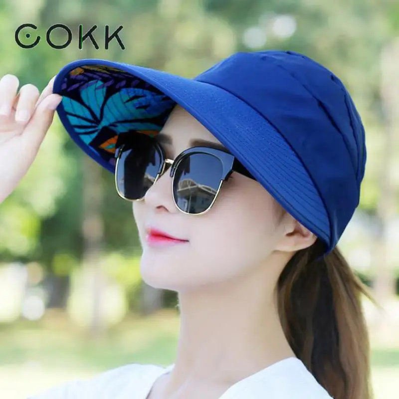 COKK Summer Hats For Women Folding Foldable Uv Protection Sun Hat Visor Suncreen Floppy Cap Chapeau Femme Outdoor Beach Hat New
COKK Summer Hats For Women Folding Foldable Uv Protection Sun Hat Visor Suncreen Floppy Cap Chapeau Femme Outdoor Beach Hat New