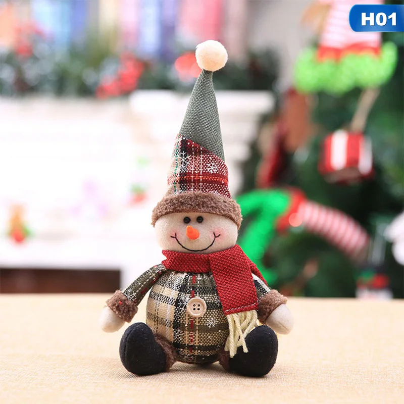 claus snowman elk doll toys christmas tree hanging ornament