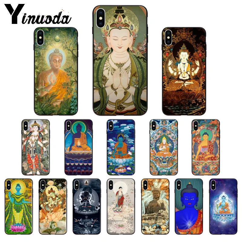 Yinuoda Gautama Buddha Bodhisattva TPU Soft Phone Case Cover for Apple iPhone 8 7 6 6S Plus X XS MAX 5 5S SE XR Mobile Cases | Мобильные