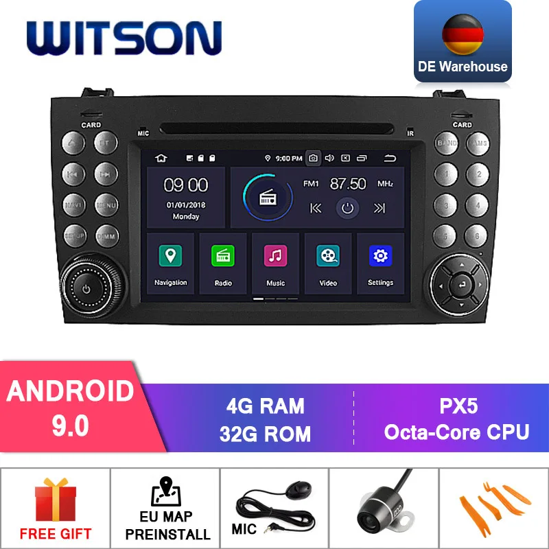 DE STOCK ! WITSON PX5 Android 9.0 DPS CAR DVD for Benz R171 W171 Benz SLK R171 SLK200 GPS PLAYER Octa Core 4GB RAM+64GB 8
DE STOCK ! WITSON PX5 Android 9.0 DPS CAR DVD for Benz R171 W171 Benz SLK R171 SLK200 GPS PLAYER Octa Core 4GB RAM+64GB 8