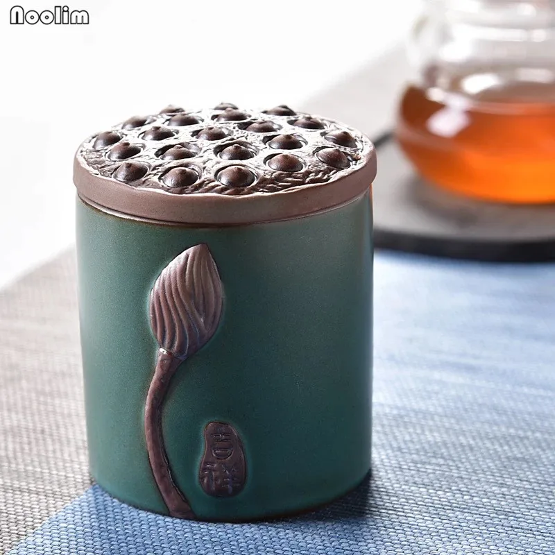 NOOLIM Coarse Pottery Lotus Tea Cans Kung Fu Tea Set Tea Caddy Jar Pot Sugar Storage Tank Sealed Tea Cans Creative Home Decor
NOOLIM Coarse Pottery Lotus Tea Cans Kung Fu Tea Set Tea Caddy Jar Pot Sugar Storage Tank Sealed Tea Cans Creative Home Decor
