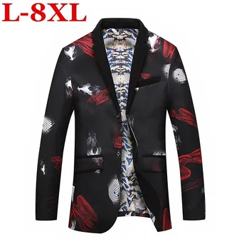 Plus size 8XL 7XL 6XL Mens Floral Blazer Flower Print Blazers For Men Large Size Slim Fit Blazer Men Costume Homme Men Blazer
Plus size 8XL 7XL 6XL Mens Floral Blazer Flower Print Blazers For Men Large Size Slim Fit Blazer Men Costume Homme Men Blazer