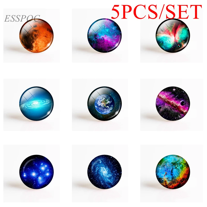 5PCS/SET 25mm Round Glass Cabochon Mars Earth Nebula Galaxy Universe Pendant Making Supplies for DIY Jewelry Accessories
5PCS/SET 25mm Round Glass Cabochon Mars Earth Nebula Galaxy Universe Pendant Making Supplies for DIY Jewelry Accessories