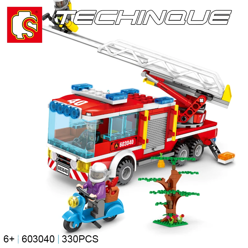 Sembo Technic 603040 Fire Ladder Trucks Firefighter figures LeSet City Fire Car Building Blocks Bricks Educational Toys Gifts
Sembo Technic 603040 Fire Ladder Trucks Firefighter figures LeSet City Fire Car Building Blocks Bricks Educational Toys Gifts