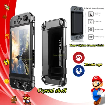Nintendoswitch Crystal Shell Hard Protective Case Tempered Glass Screen Protector 2 Thumb Caps Nintend Switch Accessories Game
Nintendoswitch Crystal Shell Hard Protective Case Tempered Glass Screen Protector 2 Thumb Caps Nintend Switch Accessories Game