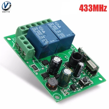 AC 220V Relay 433MHz 10A 2 Channel Wireless RF Relay Remote Control Board Switch Module Receiver Timer Delay Relay Temporizador
AC 220V Relay 433MHz 10A 2 Channel Wireless RF Relay Remote Control Board Switch Module Receiver Timer Delay Relay Temporizador