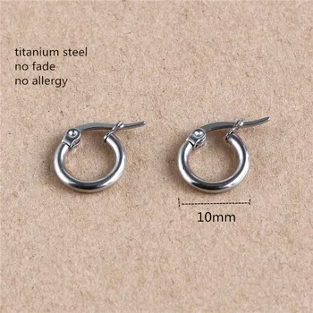 10mm Titanium 316L Stainless Steel Circle Hoop Earrings Vacuum Plating No Fade Anti-allergy
10mm Titanium 316L Stainless Steel Circle Hoop Earrings Vacuum Plating No Fade Anti-allergy