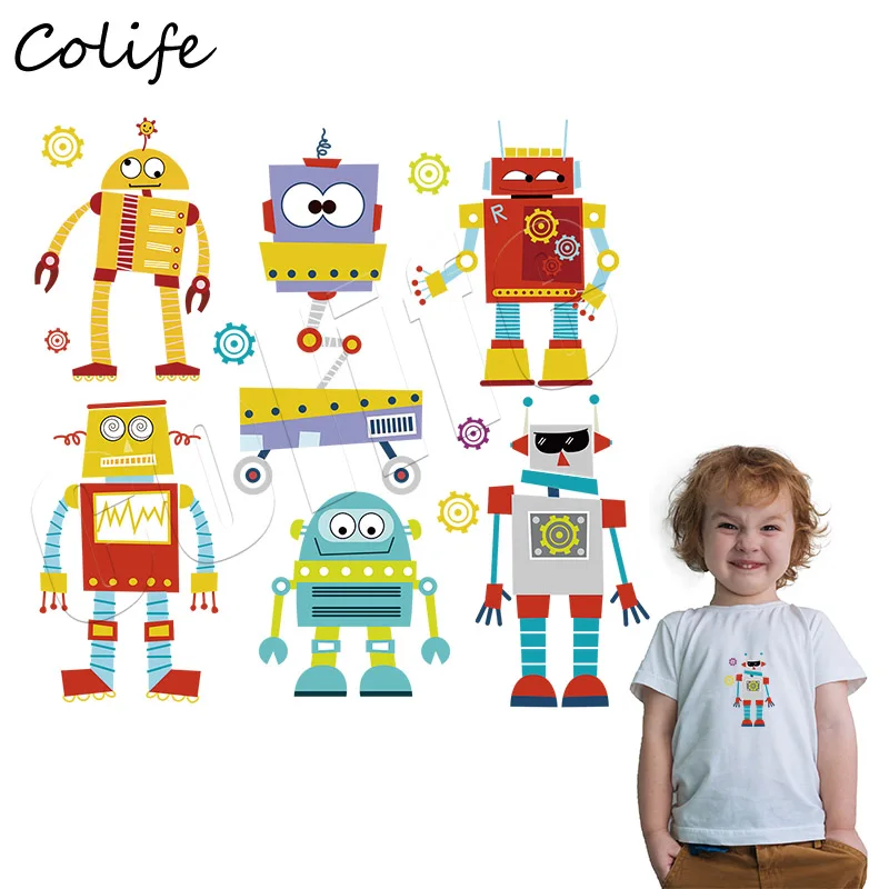Robot Patches For Children T-Shirt DIY Cartoon Robot Stickers Custom Accessory Funny Applique Cute Parches Washable For Kids
Robot Patches For Children T-Shirt DIY Cartoon Robot Stickers Custom Accessory Funny Applique Cute Parches Washable For Kids