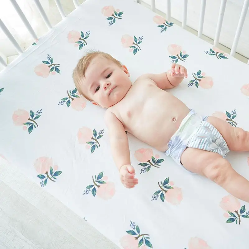 1Pcs Baby Bed Sheets 100% Cotton Cute Crib Sheets Soft Breathable Baby Bed Linen Mattress Cover Infant Fitted Sheet
1Pcs Baby Bed Sheets 100% Cotton Cute Crib Sheets Soft Breathable Baby Bed Linen Mattress Cover Infant Fitted Sheet