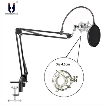 Brand Ituf Microphone Suspension Boom Scissor Arm Stand with Mic Clip Holder Table Mounting Clamp Kit for Condenser Microphone
Brand Ituf Microphone Suspension Boom Scissor Arm Stand with Mic Clip Holder Table Mounting Clamp Kit for Condenser Microphone