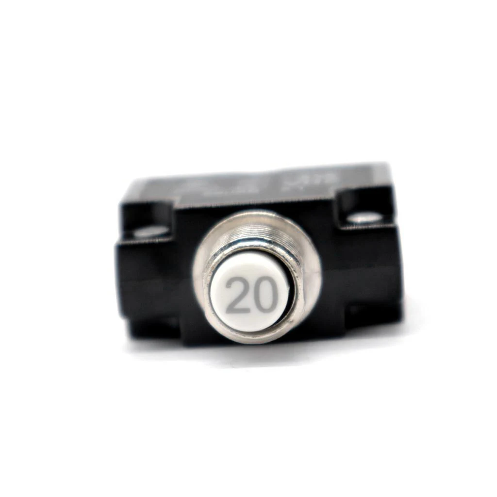 20A DC Thermal Circuit Breaker & Quick Connect Terminal & Black Waterproof Button Cover For Automotive/Marine Etc 47mm*29mm 20A DC Thermal Circuit Breaker & Quick Connect Terminal & Black Waterproof Button Cover For Automotive/Marine Etc 47mm*29mm