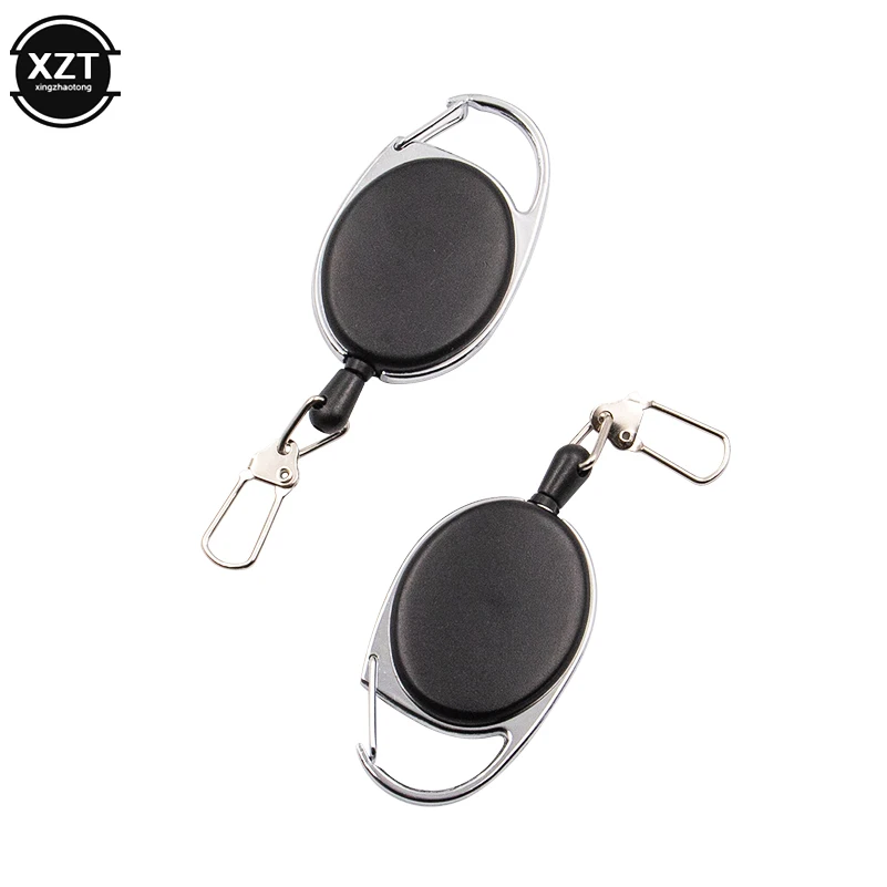 

Reel Zinc Alloy Retractable Pull Badge ABS Plastic ID Lanyard Name Tag Card Badge Holder Reels Recoil Belt Key Ring Chain Clips