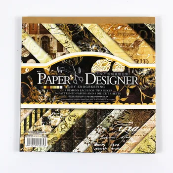 ENOGREETING 7''classic black theme vintage scrapbooking paper set 40sheets 22patterns background paper pad
ENOGREETING 7''classic black theme vintage scrapbooking paper set 40sheets 22patterns background paper pad