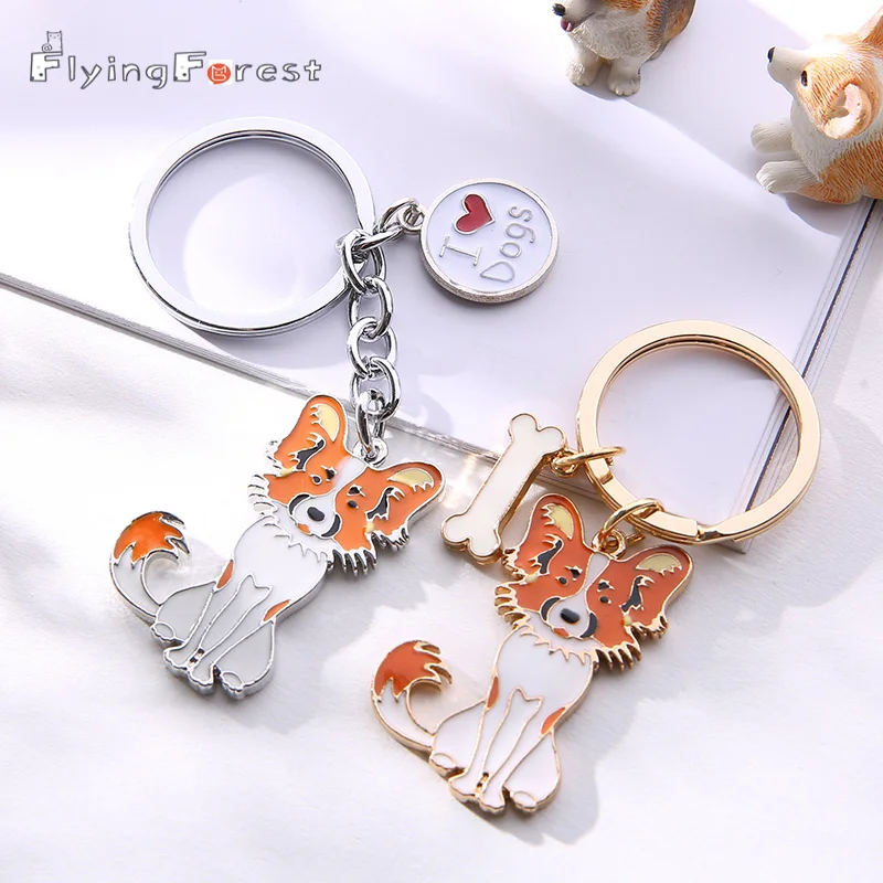 New Papillon Pet Key Chain Popular Metal Keychains DIY Pendants Gift Can Wholesale Car Key Ring Keychains Woman Chains For Men
New Papillon Pet Key Chain Popular Metal Keychains DIY Pendants Gift Can Wholesale Car Key Ring Keychains Woman Chains For Men
