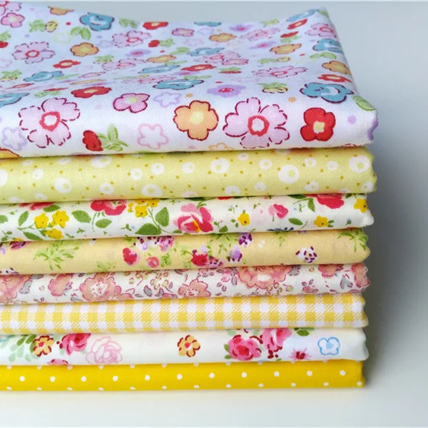 8pcs/lot bright yellow floral Cotton tissue tilta doll cloth Patchwork fabric for diy crafts 40cm*50cm
8pcs/lot bright yellow floral Cotton tissue tilta doll cloth Patchwork fabric for diy crafts 40cm*50cm