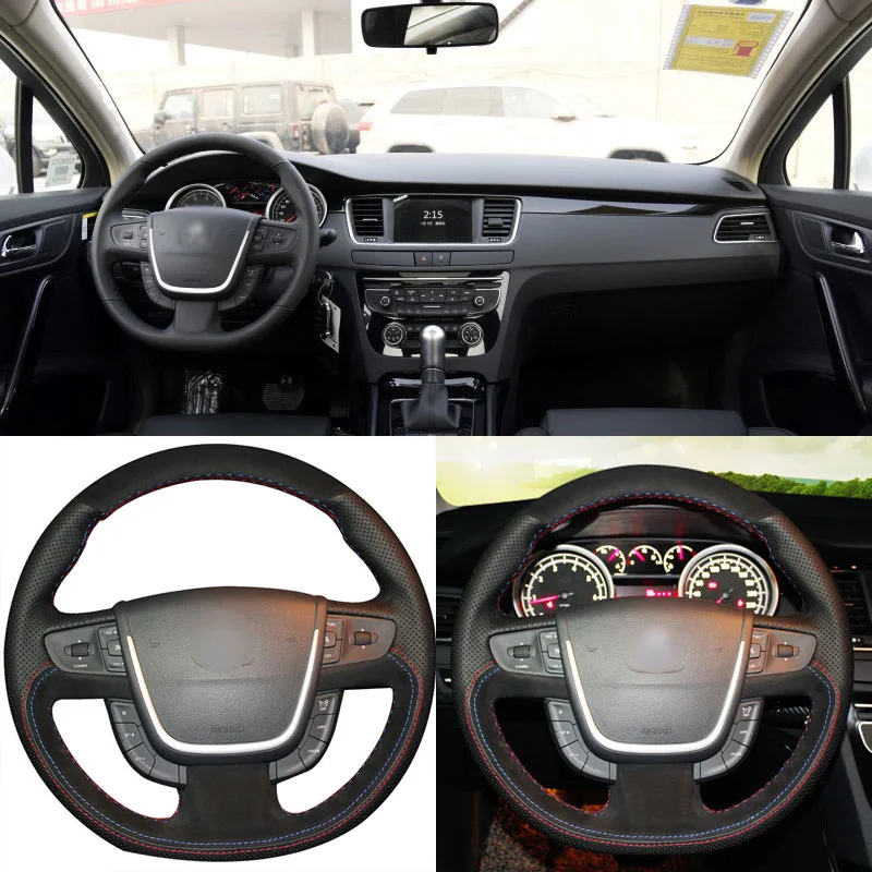 Brand New DIY Sewing-on PU Leather Black Suede Steering Wheel Cover Exact Fit For Peugeot 508
Brand New DIY Sewing-on PU Leather Black Suede Steering Wheel Cover Exact Fit For Peugeot 508