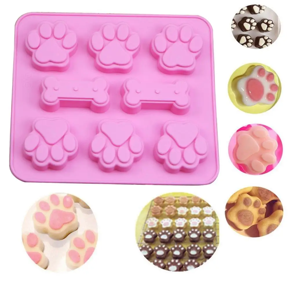 New Silicone Cake Mold Dog Cat Paw Bone Shape Chocolate Candy Cookie Baking DIY Tool
New Silicone Cake Mold Dog Cat Paw Bone Shape Chocolate Candy Cookie Baking DIY Tool