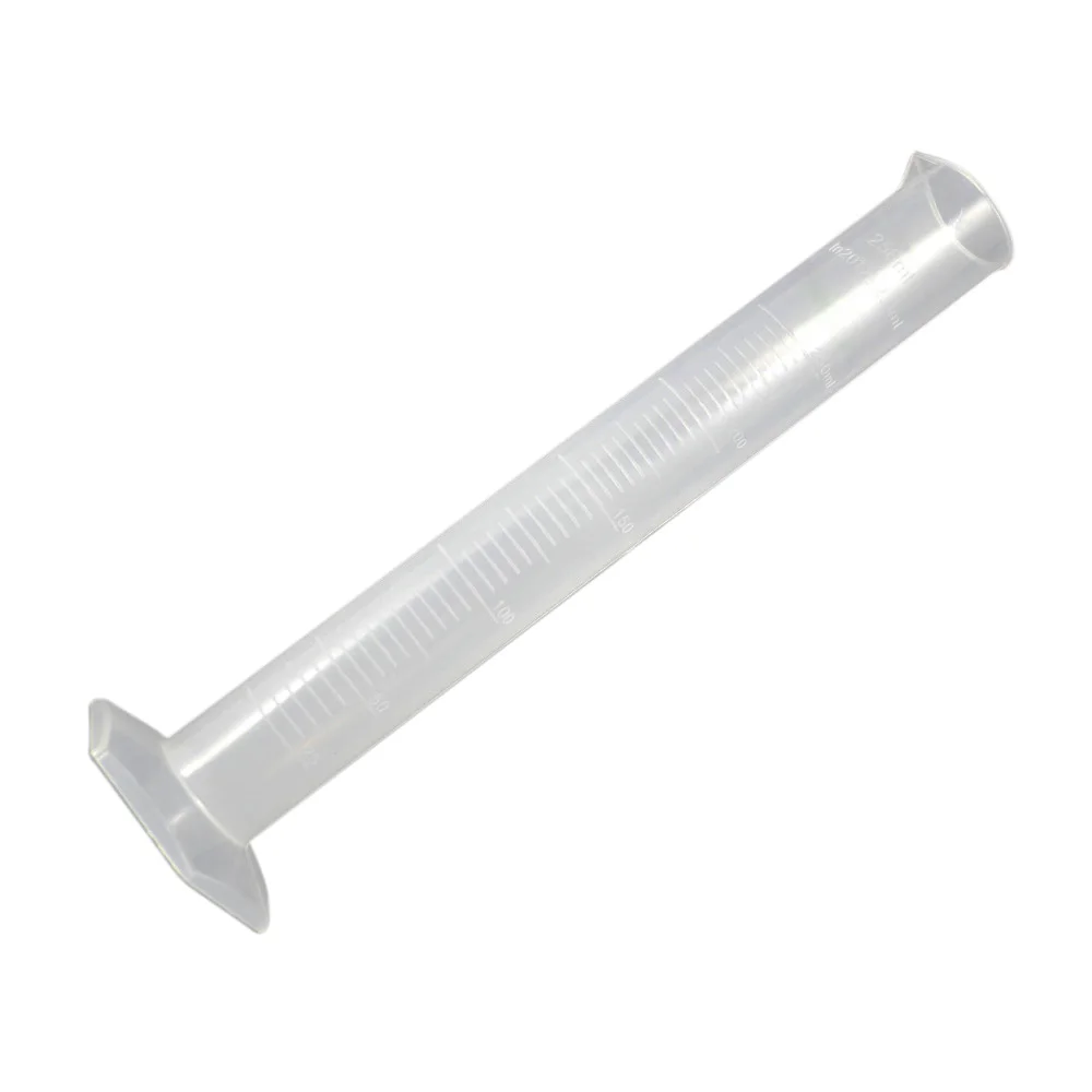 Градиентный цилиндр для измерения жидкости 250 мл прозрачный белый пластиковый