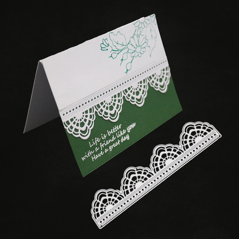 Wave Lace Border Metal Cutting Dies Stencils for DIY Scrapbooking Decorative Embossing Photo Cards Die Cut Template Knife mold
Wave Lace Border Metal Cutting Dies Stencils for DIY Scrapbooking Decorative Embossing Photo Cards Die Cut Template Knife mold