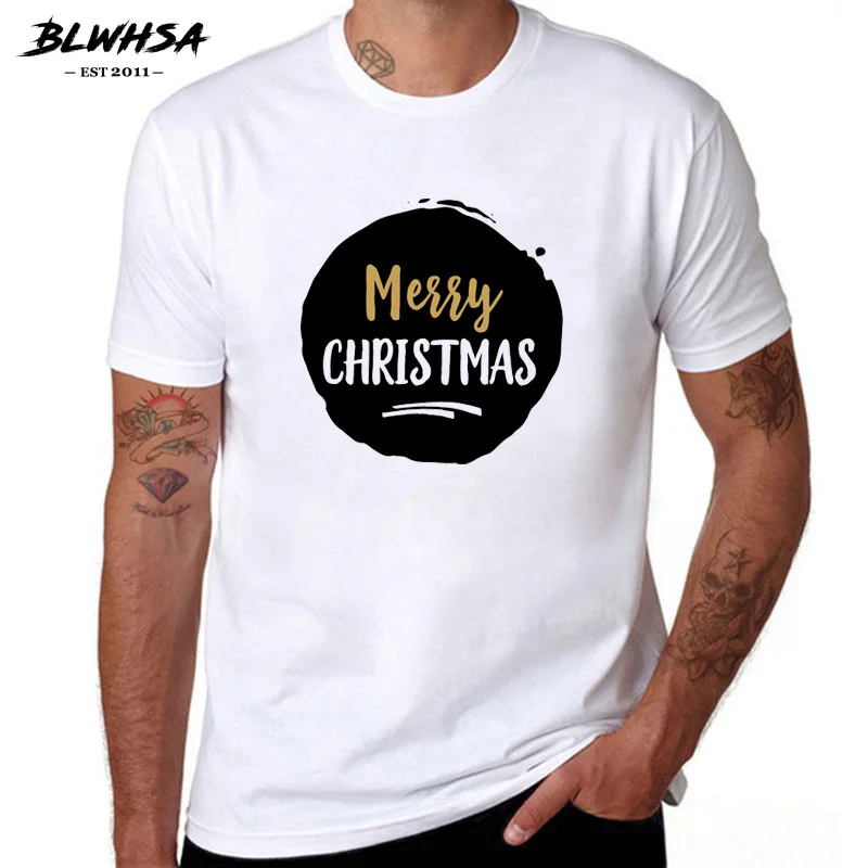 BLWHSA Merry Christmas Black Circle Printed T Shirt Men Casual Boys Short Sleeve Creative Funny T-shirt Fashion Men Shirts
BLWHSA Merry Christmas Black Circle Printed T Shirt Men Casual Boys Short Sleeve Creative Funny T-shirt Fashion Men Shirts